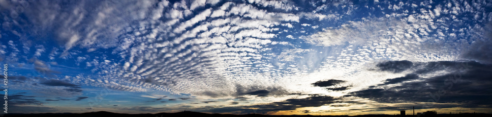 sunset (Panorama image with sky space)