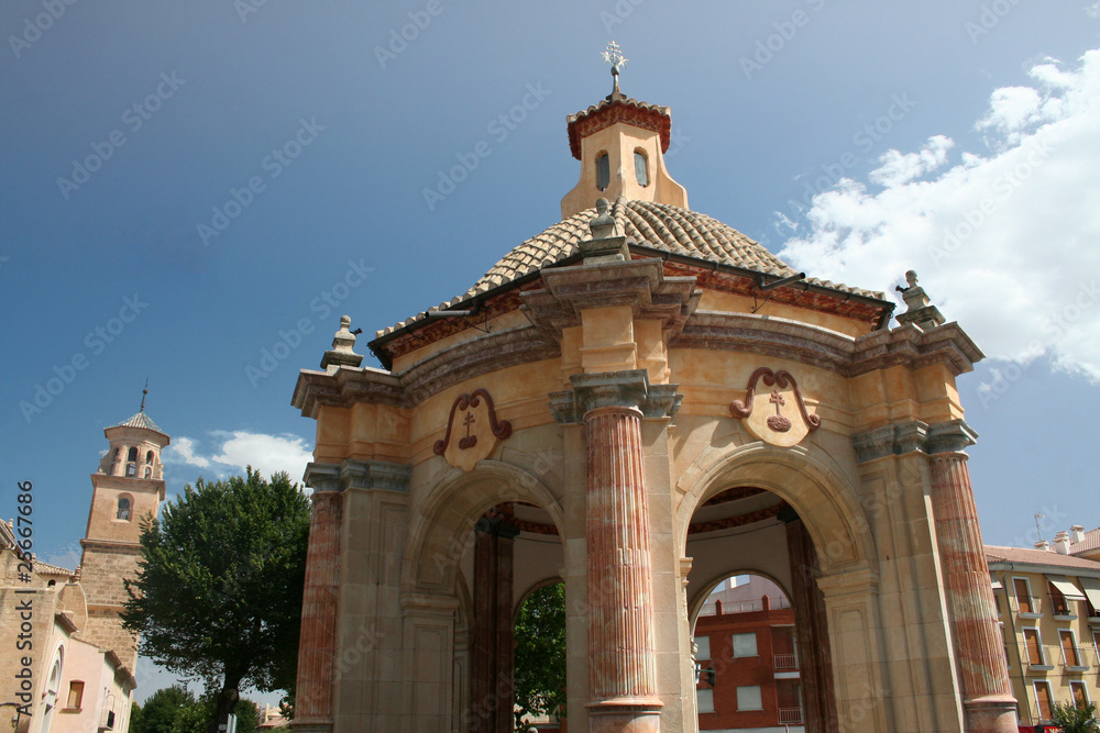 Obraz premium templete barroco, el bañadero carava de la cruz murcia