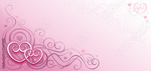 Love abstract background pink
