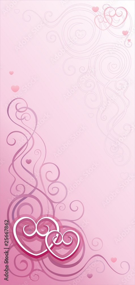 Love abstract background pink vertical