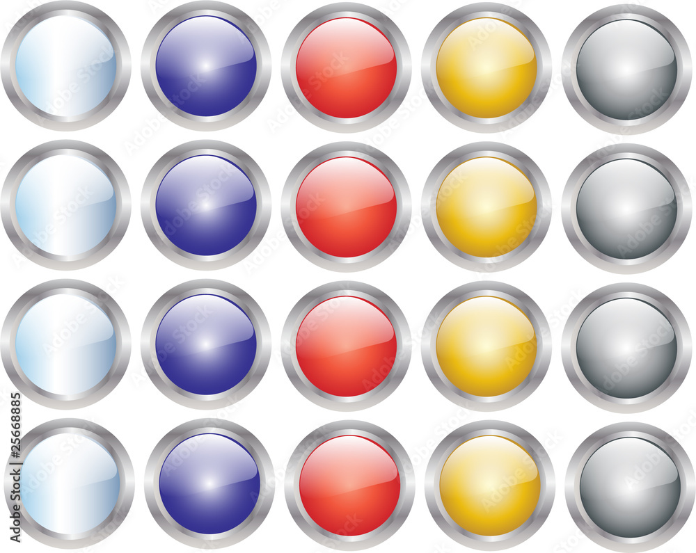 buttons collection vector