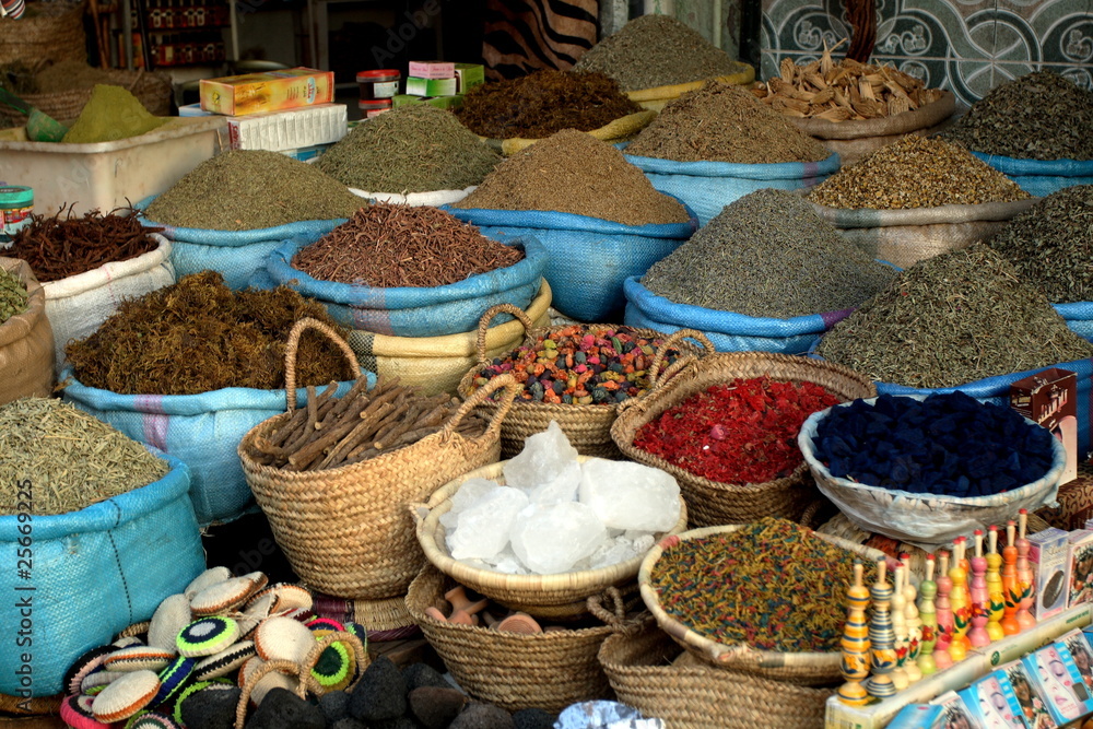 Marrakesch, Gewürze, Markt