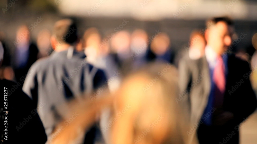 City Commuters Walking to Work
