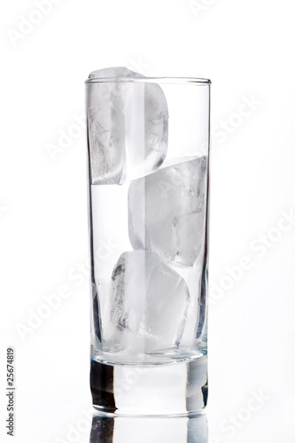 ice cubes in the glass