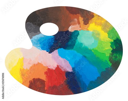 Colorful palette photo
