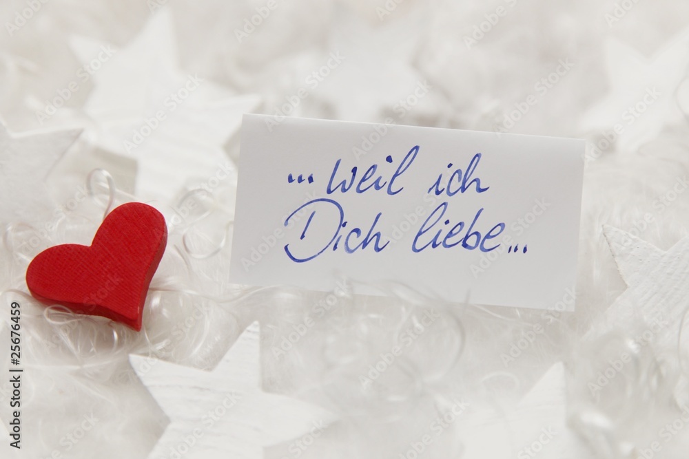 Ich Verlasse Dich Weil Ich Leben Will weil ich Dich liebe Stock-Foto | Adobe Stock