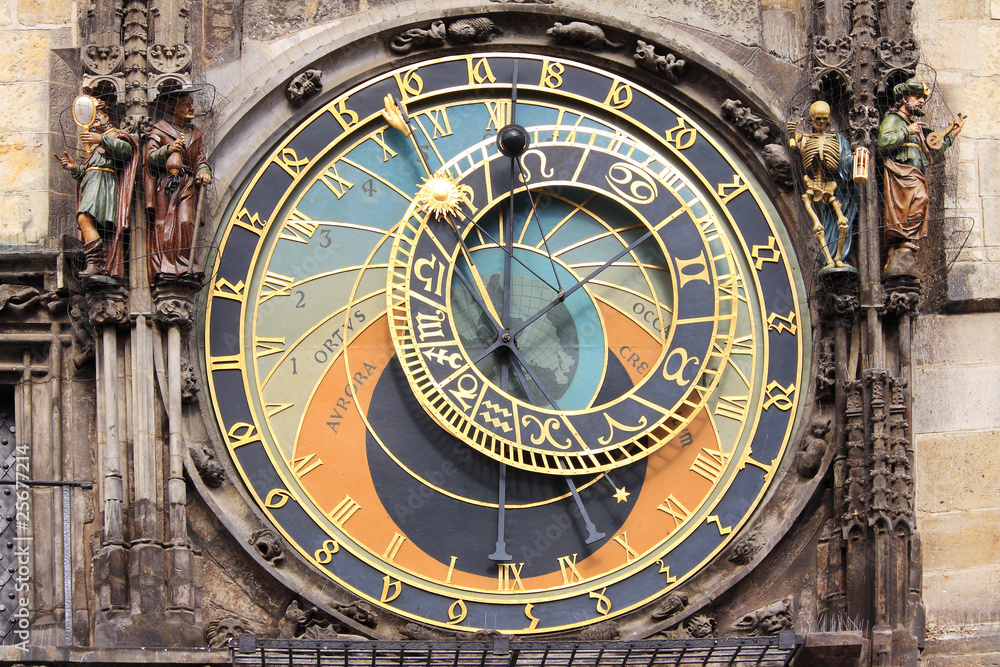 The ancient astronomical Clock in Prague