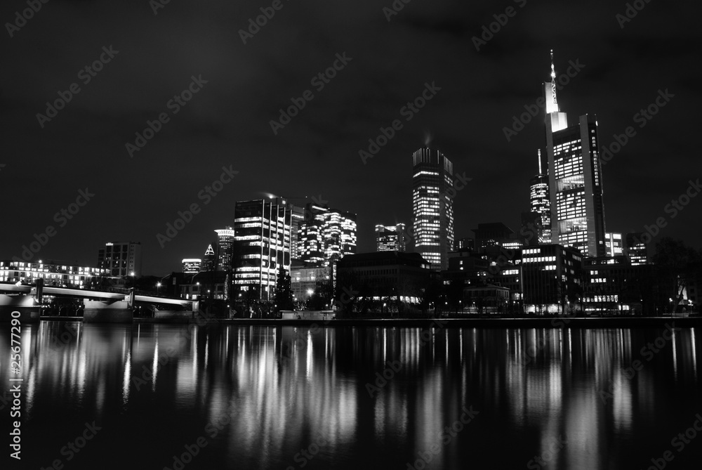 Naklejka premium Skyline Frankfurt Main