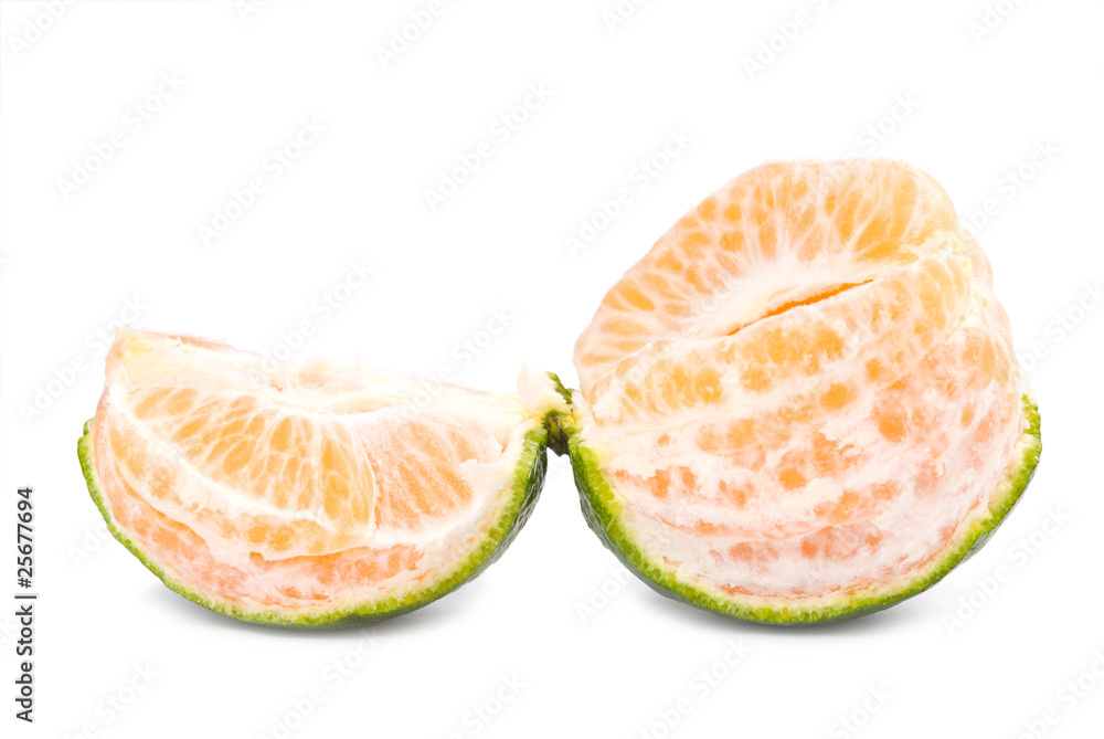 Slice of fresh tangerine
