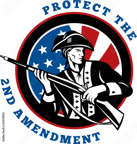 american revolutionary solider with rifle