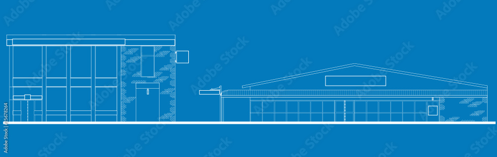 shopping center mall building blue print shopping center mall building blue print