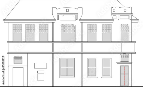 residential building house drawing