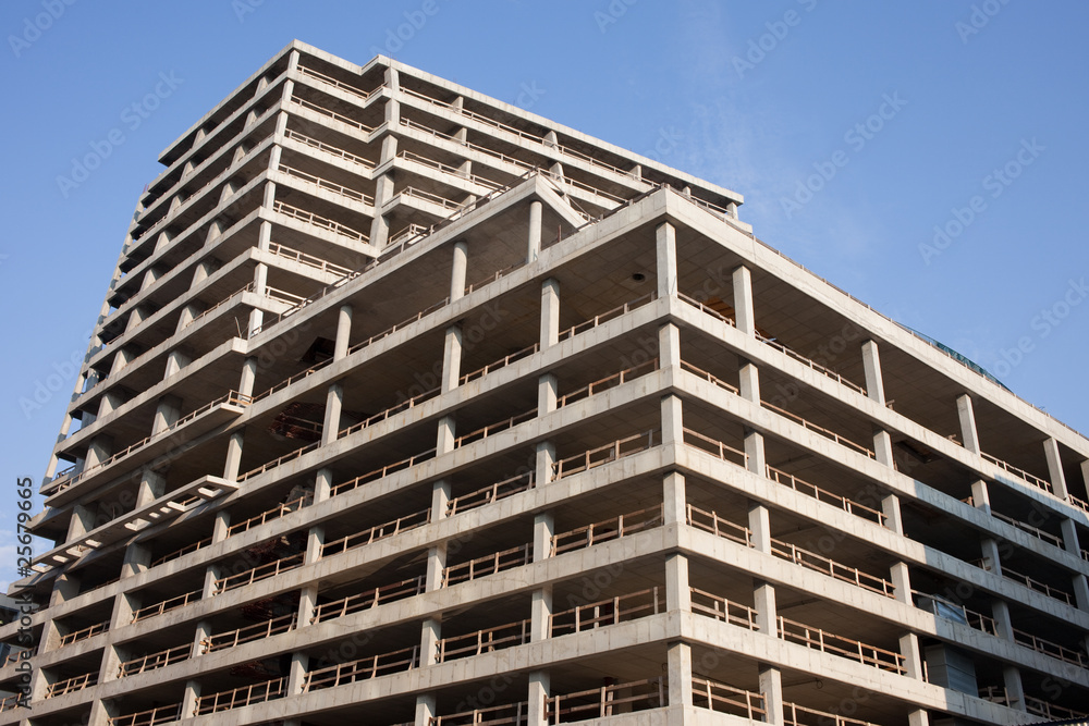 Fototapeta premium Office Building Under Construction