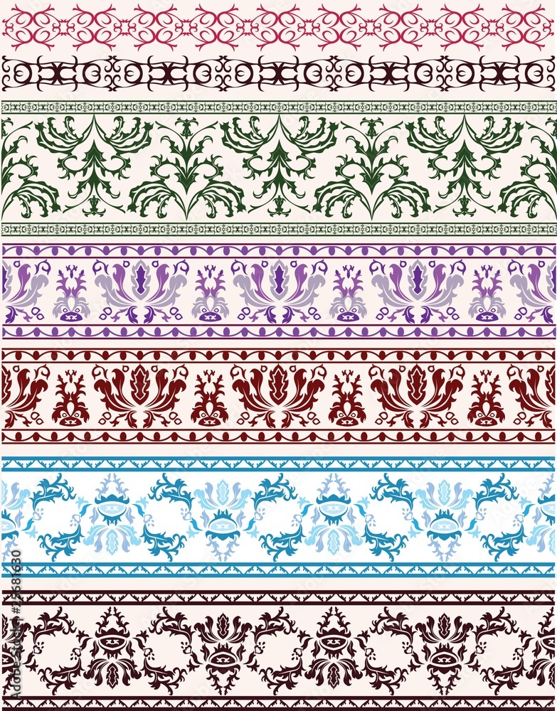 Traditional architectural ornament set for design Traditional architectural ornament set for design