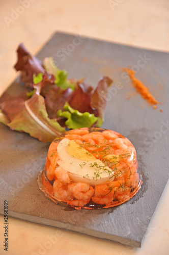 aspic de crevettes