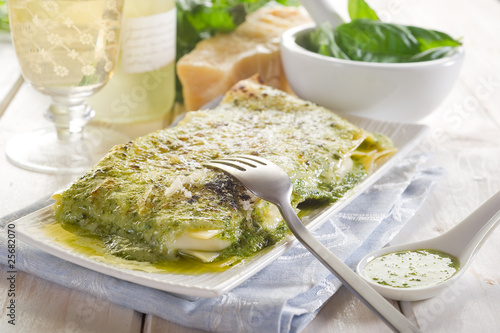 pesto lasagne