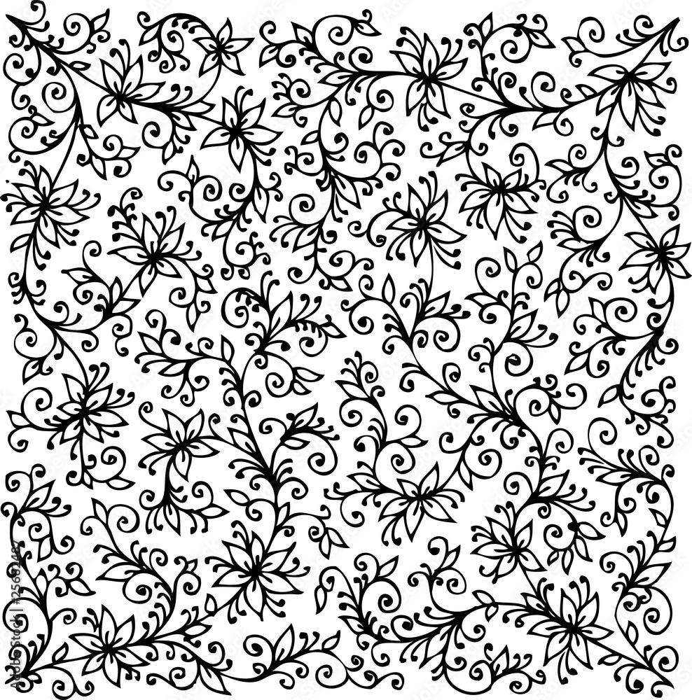 Floral texture. Eau-forte CCCIV. Floral texture. Eau-forte CCCIV.