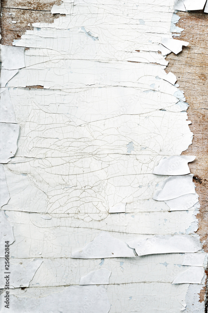 Cracked paint on old door texture