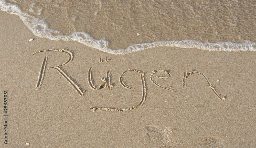 Fototapeta premium Urlaub am Strand auf Rügen