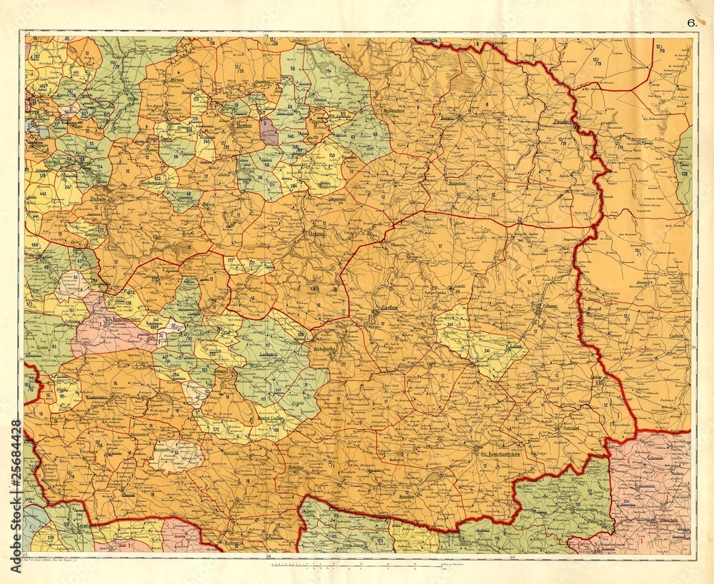 Obraz premium Old map
