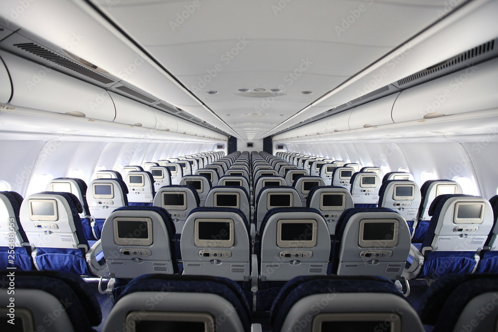 intérieur d'avion cabine passager