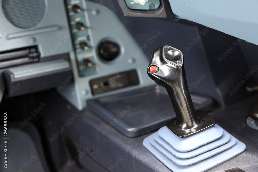 joystick manette d'avion Stock Photo