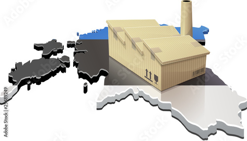 Estonie et usine délocalisée (détouré)