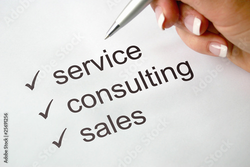 service - consulting - sales