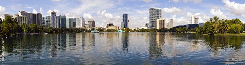 Downtown Orlando, Florida Skyline Panoramic