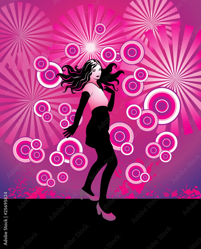 Beautiful girl dancing. Beautiful girl dancing.