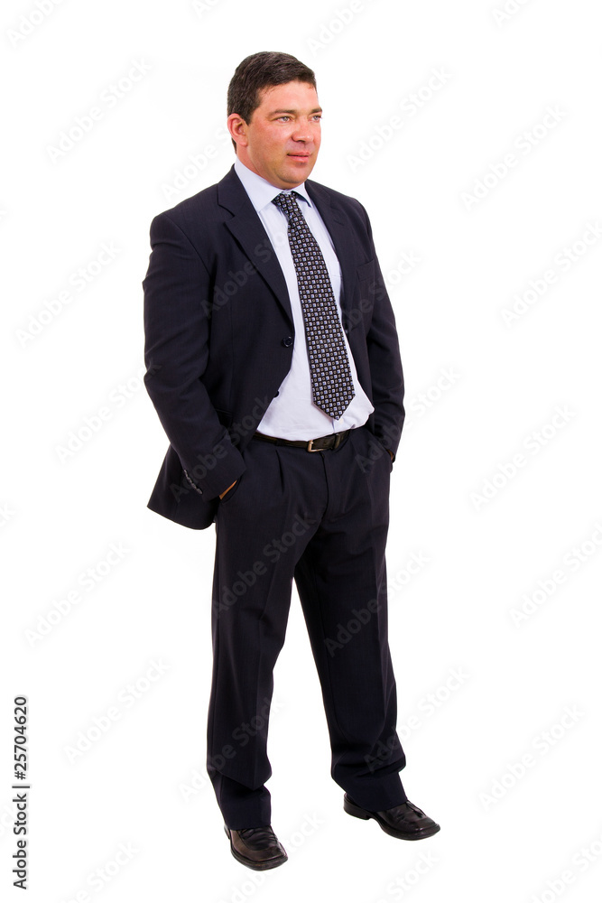 mature business man isolated on white background mature business man isolated on white background