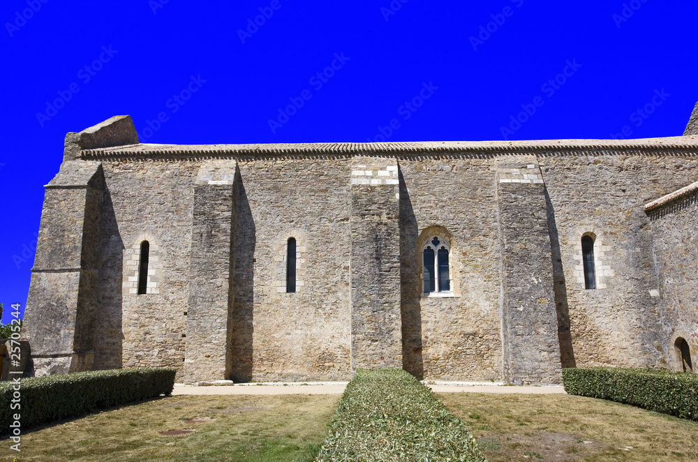 france,85,chateau d'olonne : abbaye romane saint jean d'orbestie