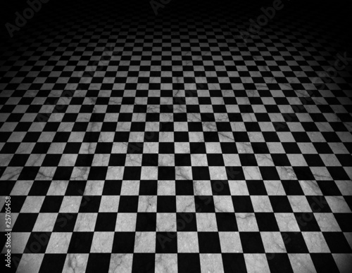 Checkered floor photo