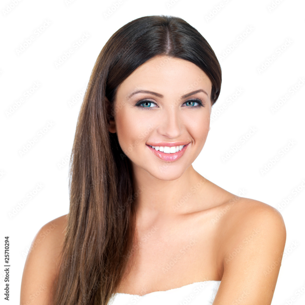 Portrait of beautiful woman looking at camera Portrait of beautiful woman looking at camera