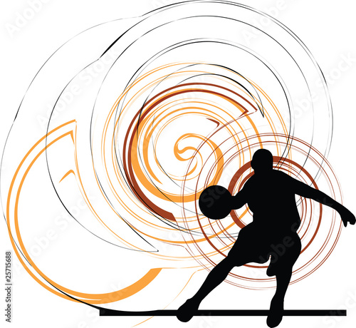 basketball player illustration