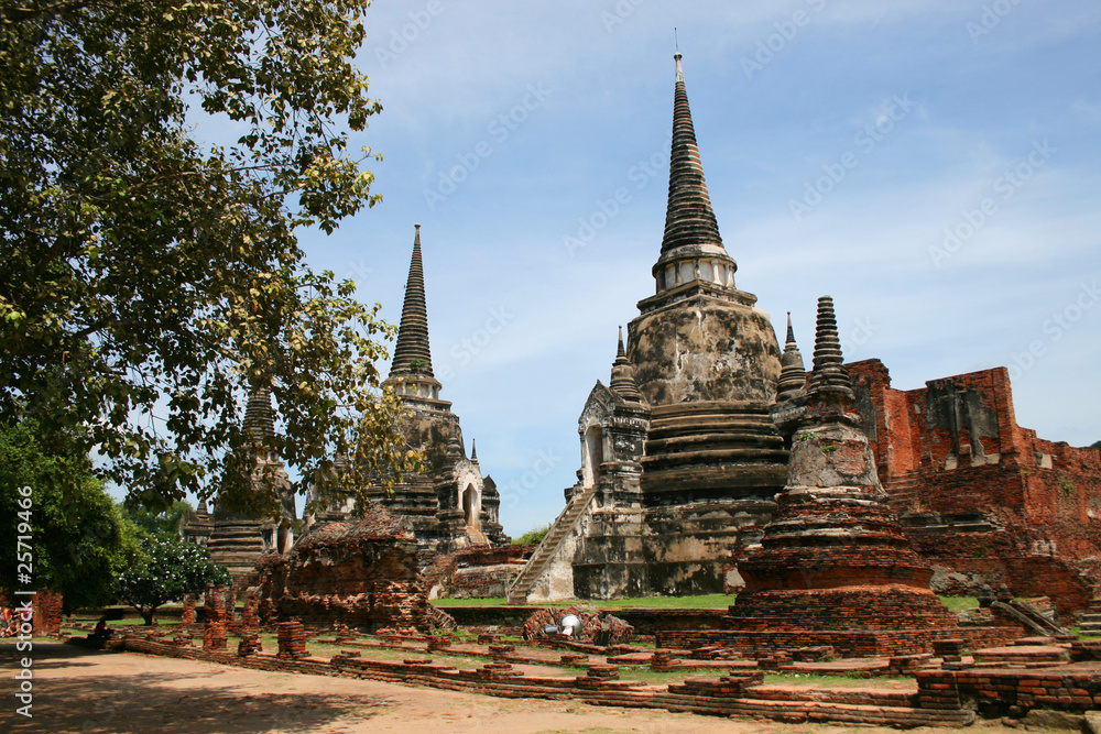 Ruins in Ayutthaya, Thailand.