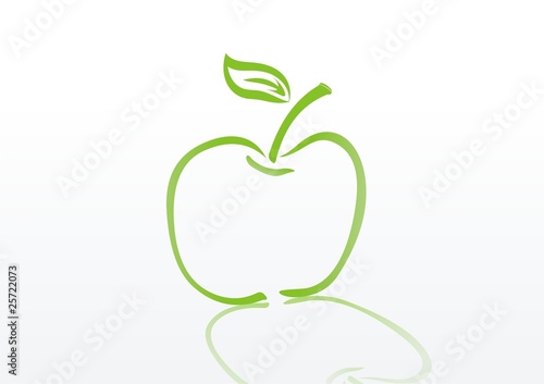 green apple Silhouette