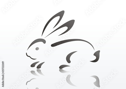 animal Silhouette of rabbit