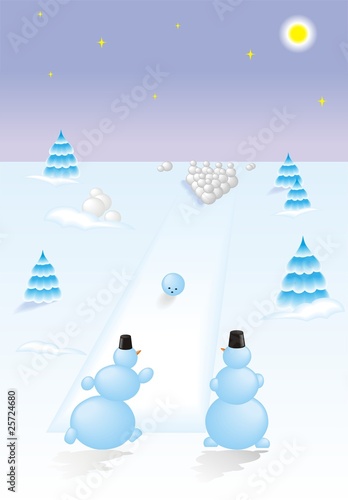snowbowling
