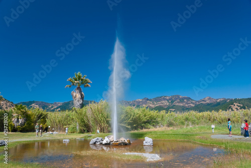 Calistoga old faithful geyser california photo