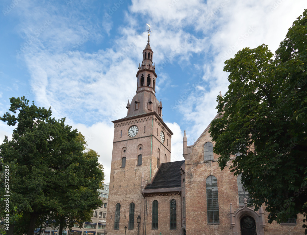 The Domkirken church in central Oslo