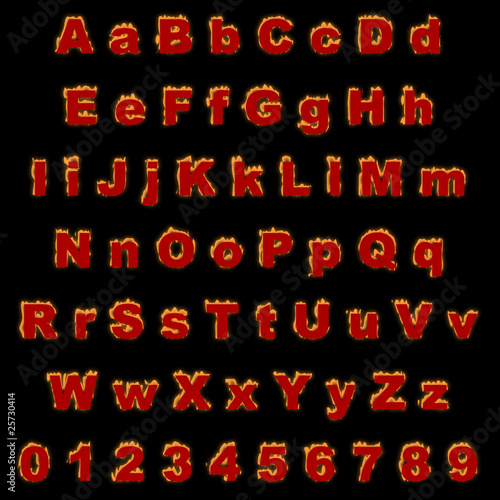 fire alphabet