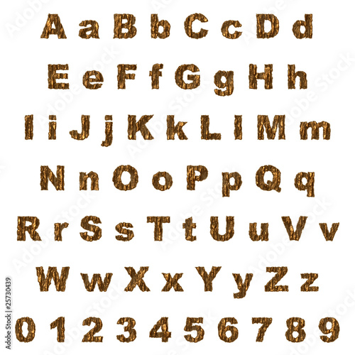 wood alphabet