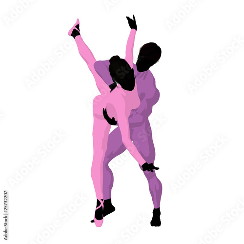 Ballet Couple Illustration Silhouette