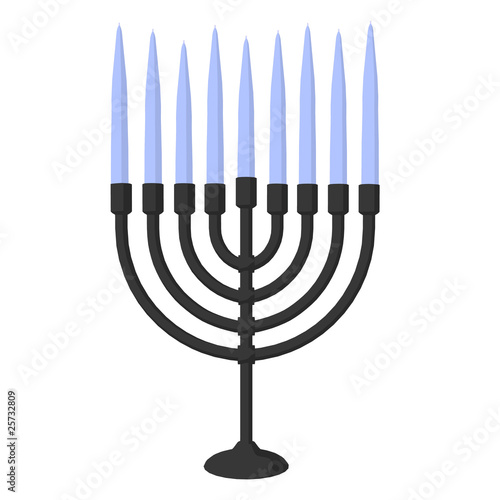 Menorah Art Illustration