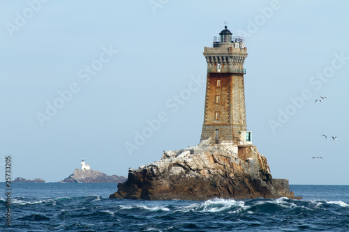 Fotografia, Obraz lighthouses in ocean