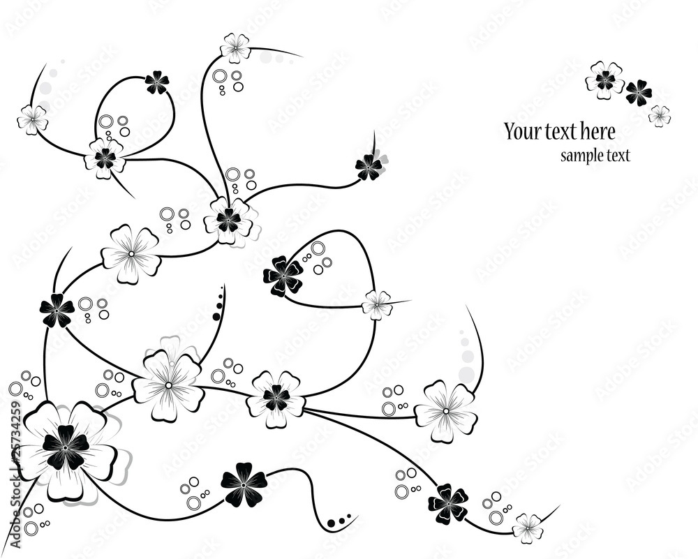 abstract floral vector background abstract floral vector background