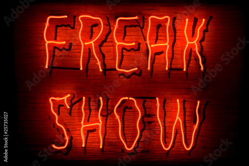 Freak Show neon sign photo