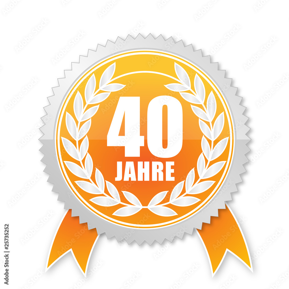 Fototapeta premium 40 Jahre Jubiläum