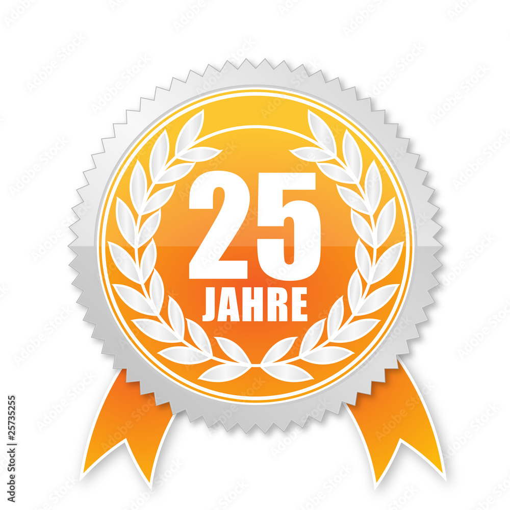 Fototapeta premium 25 Jahre Jubiläum
